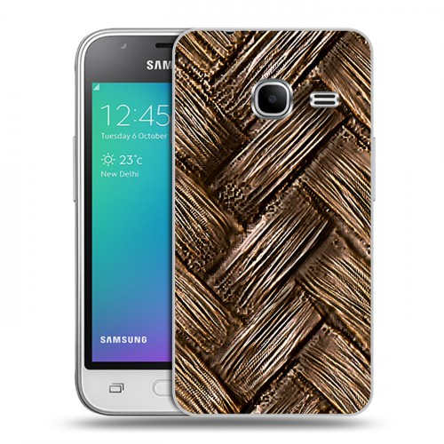 Дизайнерский силиконовый чехол для Samsung Galaxy J1 mini (2016) Плетеные текстуры