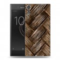 Дизайнерский пластиковый чехол для Sony Xperia XZs Плетеные текстуры