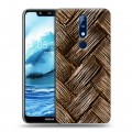 Дизайнерский силиконовый чехол для Nokia 5.1 Plus Плетеные текстуры