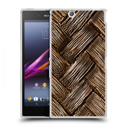 Дизайнерский пластиковый чехол для Sony Xperia Z Ultra  Плетеные текстуры