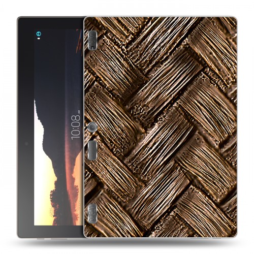 Дизайнерский силиконовый чехол для Lenovo Tab 2 A10 Плетеные текстуры