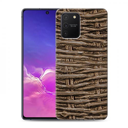 Дизайнерский силиконовый с усиленными углами чехол для Samsung Galaxy S10 Lite Плетеные текстуры