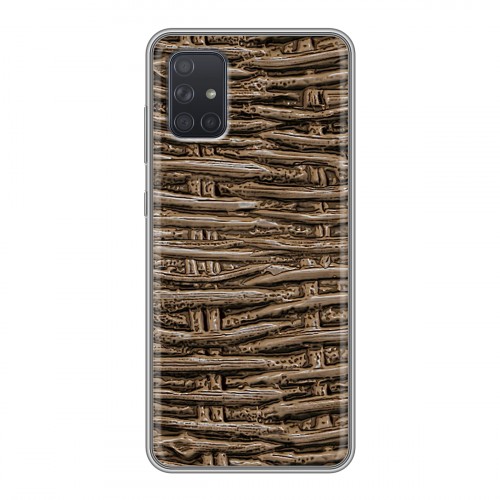Дизайнерский силиконовый чехол для Samsung Galaxy A71 Плетеные текстуры