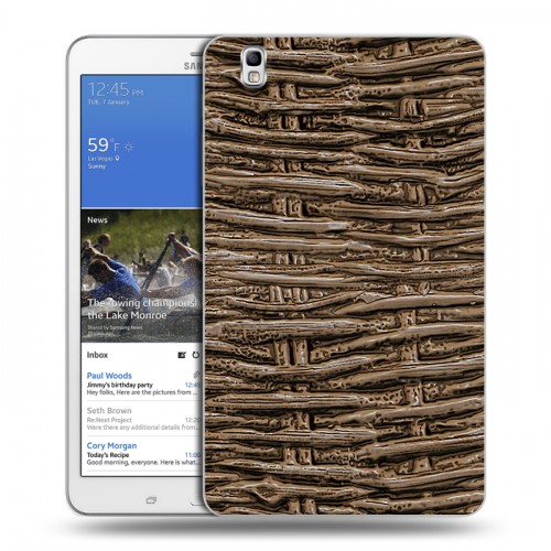 Дизайнерский силиконовый чехол для Samsung Galaxy Tab Pro 8.4 Плетеные текстуры