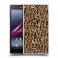 Дизайнерский пластиковый чехол для Sony Xperia Z Ultra  Плетеные текстуры