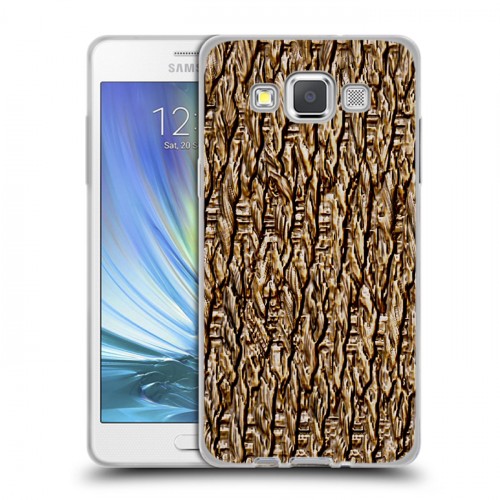 Дизайнерский пластиковый чехол для Samsung Galaxy A5 Плетеные текстуры