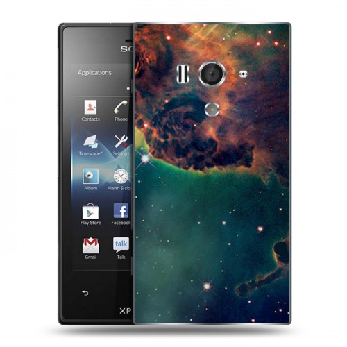 Дизайнерский пластиковый чехол для Sony Xperia acro S Тайны космоса