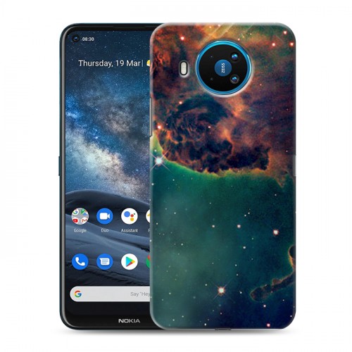 Дизайнерский силиконовый чехол для Nokia 8.3 Тайны космоса