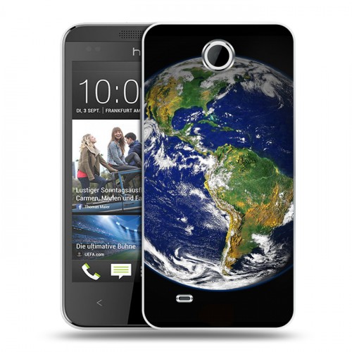 Дизайнерский пластиковый чехол для HTC Desire 300 Тайны космоса