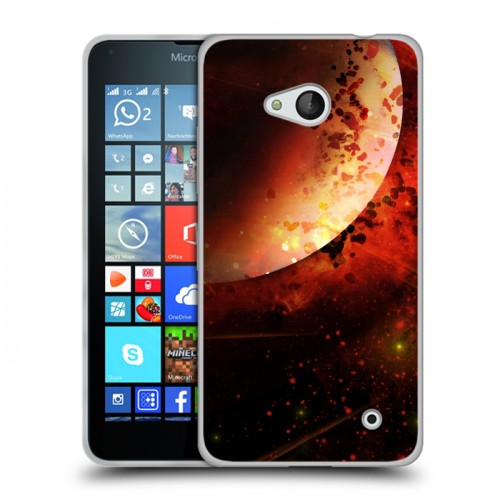 Дизайнерский пластиковый чехол для Microsoft Lumia 640 Тайны космоса