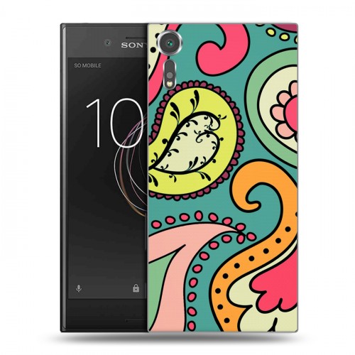 Дизайнерский пластиковый чехол для Sony Xperia XZs Шаблоны пейсли