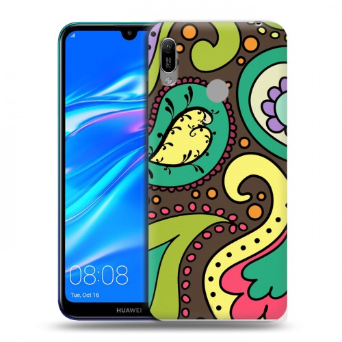 Дизайнерский пластиковый чехол для Huawei Y6 (2019) Шаблоны пейсли