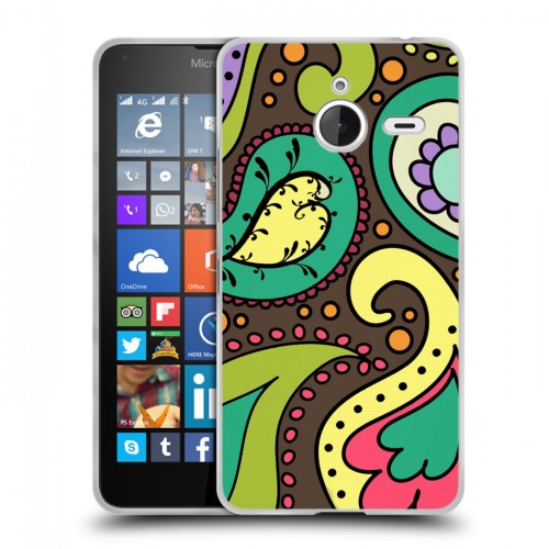 Дизайнерский пластиковый чехол для Microsoft Lumia 640 XL Шаблоны пейсли