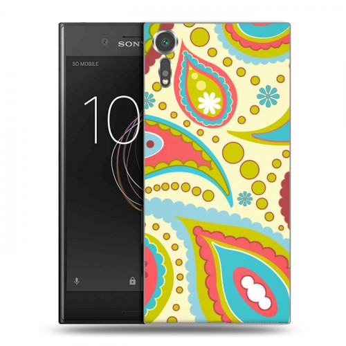 Дизайнерский пластиковый чехол для Sony Xperia XZs Шаблоны пейсли