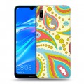 Дизайнерский пластиковый чехол для Huawei Y6 (2019) Шаблоны пейсли