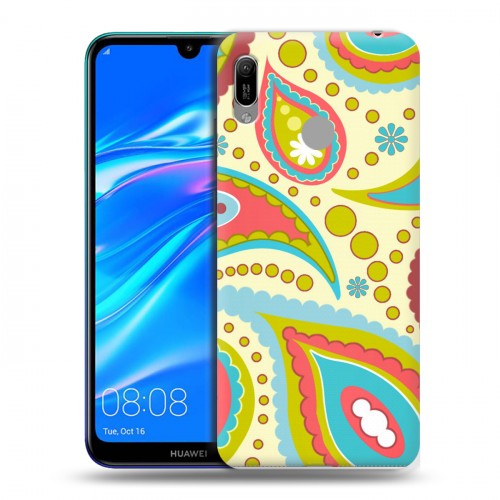 Дизайнерский пластиковый чехол для Huawei Y6 (2019) Шаблоны пейсли