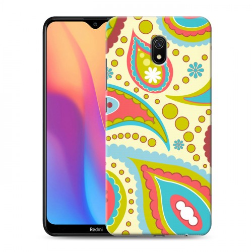 Дизайнерский силиконовый с усиленными углами чехол для Xiaomi RedMi 8A Шаблоны пейсли