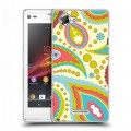 Дизайнерский пластиковый чехол для Sony Xperia L Шаблоны пейсли