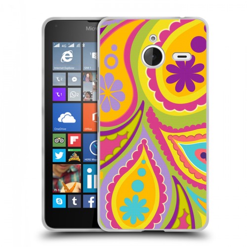 Дизайнерский пластиковый чехол для Microsoft Lumia 640 XL Шаблоны пейсли
