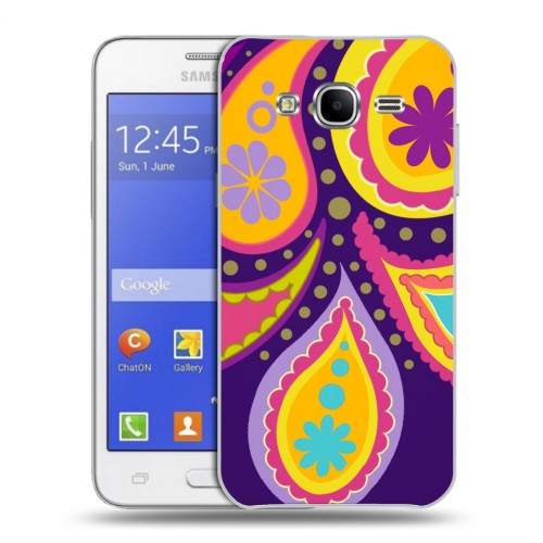 Дизайнерский пластиковый чехол для Samsung Galaxy J7 Шаблоны пейсли
