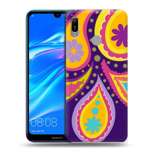 Дизайнерский пластиковый чехол для Huawei Y6 (2019) Шаблоны пейсли