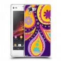 Дизайнерский пластиковый чехол для Sony Xperia L Шаблоны пейсли