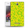 Дизайнерский пластиковый чехол для Sony Xperia E Маковые узоры