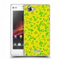 Дизайнерский пластиковый чехол для Sony Xperia L Маковые узоры