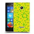 Дизайнерский пластиковый чехол для Microsoft Lumia 435 Маковые узоры