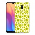 Дизайнерский силиконовый с усиленными углами чехол для Xiaomi RedMi 8A Маковые узоры