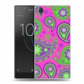 Дизайнерский пластиковый чехол для Sony Xperia L1 Шаблоны пейсли 