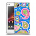 Дизайнерский пластиковый чехол для Sony Xperia L Шаблоны пейсли 