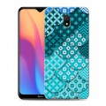 Дизайнерский силиконовый с усиленными углами чехол для Xiaomi RedMi 8A Кружевные чешуйки