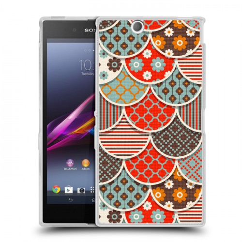 Дизайнерский пластиковый чехол для Sony Xperia Z Ultra  Кружевные чешуйки