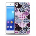 Дизайнерский пластиковый чехол для Sony Xperia Z3+ Кружевные чешуйки