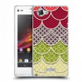 Дизайнерский пластиковый чехол для Sony Xperia L Кружевные чешуйки