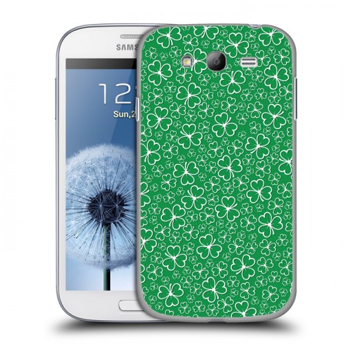 Дизайнерский пластиковый чехол для Samsung Galaxy Grand Клеверные шаблоны