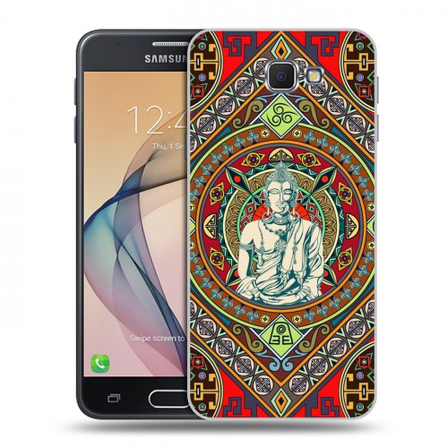Дизайнерский пластиковый чехол для Samsung Galaxy J5 Prime Тибетские искусства