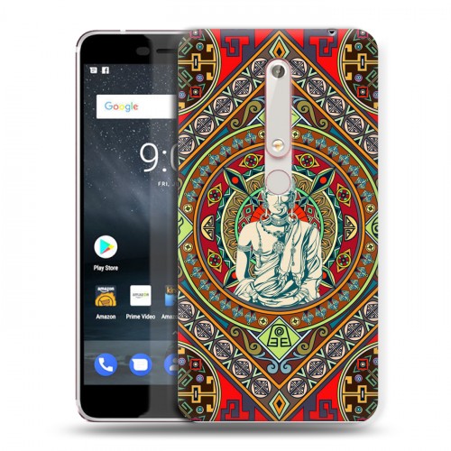 Дизайнерский пластиковый чехол для Nokia 6 (2018) Тибетские искусства