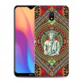 Дизайнерский силиконовый с усиленными углами чехол для Xiaomi RedMi 8A Тибетские искусства