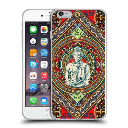 Дизайнерский силиконовый чехол для Iphone 6 Plus/6s Plus Тибетские искусства