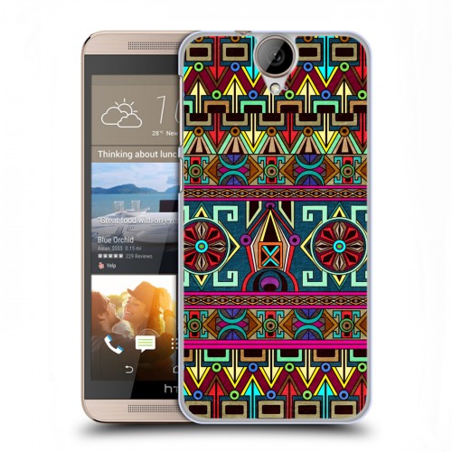 Дизайнерский пластиковый чехол для HTC One E9+ Тибетские искусства
