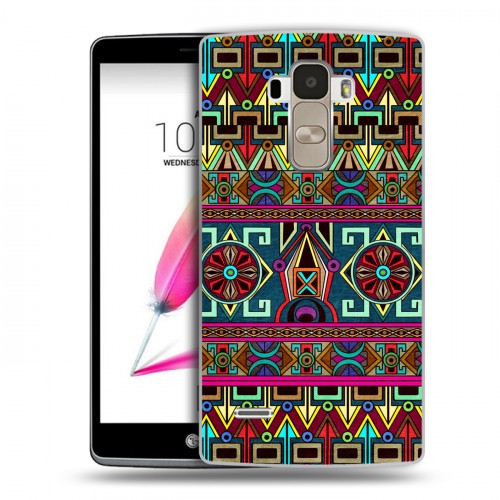 Дизайнерский силиконовый чехол для LG G4 Stylus Тибетские искусства