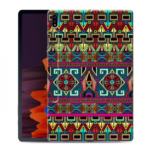 Дизайнерский силиконовый чехол для Samsung Galaxy Tab S7 Plus Тибетские искусства