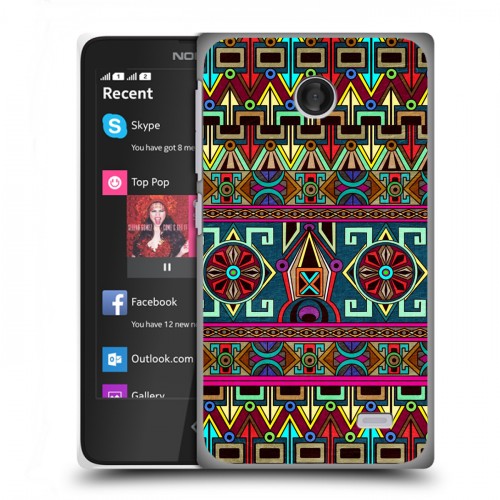 Дизайнерский пластиковый чехол для Nokia X Тибетские искусства