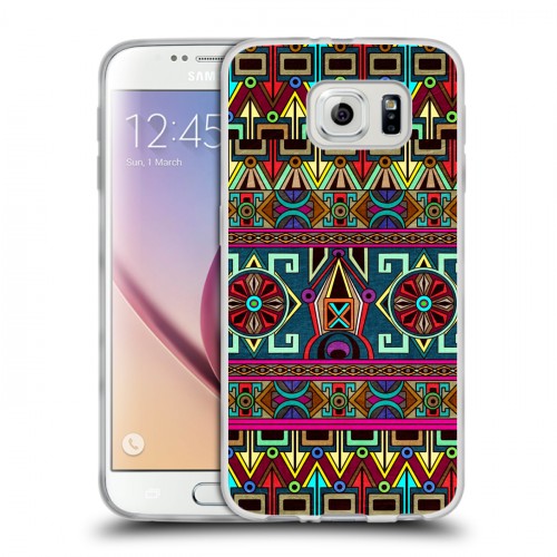Дизайнерский пластиковый чехол для Samsung Galaxy S6 Тибетские искусства