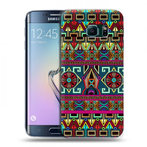 Дизайнерский пластиковый чехол для Samsung Galaxy S6 Edge Тибетские искусства