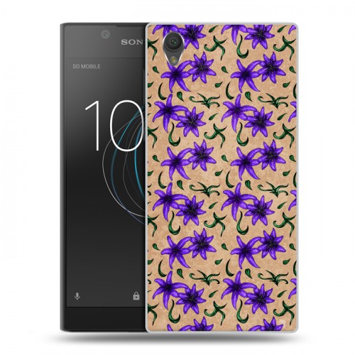 Дизайнерский пластиковый чехол для Sony Xperia L1 Цветочные татуировки