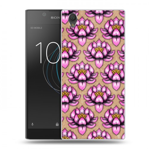 Дизайнерский пластиковый чехол для Sony Xperia L1 Цветочные татуировки