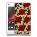 Дизайнерский пластиковый чехол для Sony Xperia L Цветочные татуировки